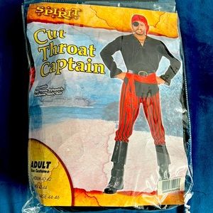 Mens Large Pirate/Captain Costume